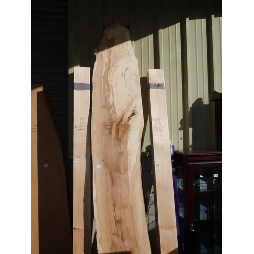 176 - SLAB OF SPALTED BEECH