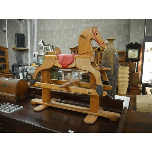 885 - VINTAGE ROCKING HORSE