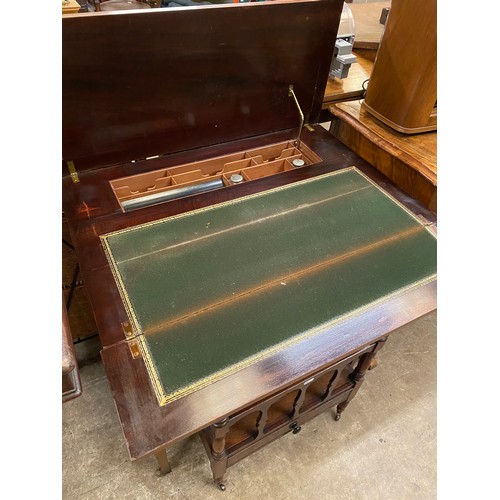 618 - EDWARDIAN INLAID WRITING DESK