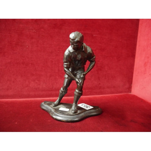 303 - ANTIQUE BRONZE ON STAND