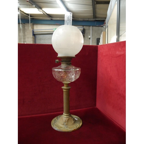 305 - ART NOUVEAU OIL LAMP
