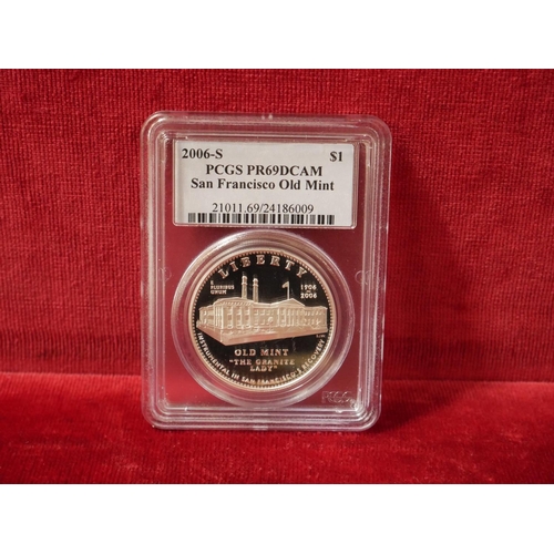 337 - 2006 SILVER DOLLAR GRADED COIN