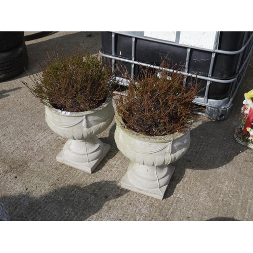 41 - 2 CONCRETE PLANTERS