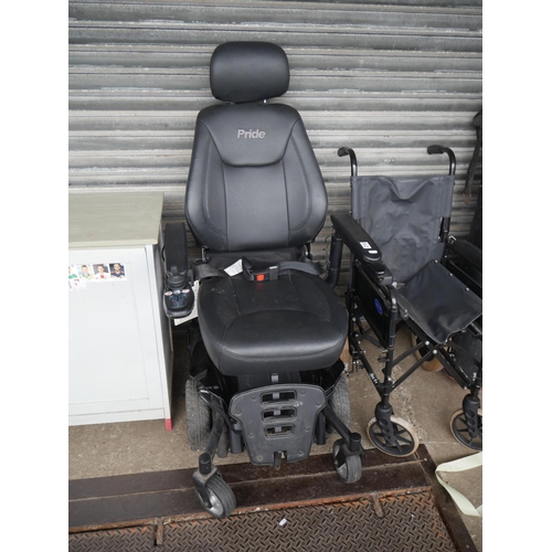 215 - ELECTRIC WHEELCHAIR - NO BATTERY