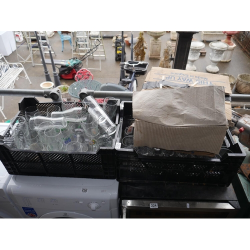 225 - 3X BOXES OF BEER GLASSES