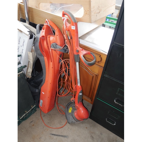 234 - LEAF BLOWER AND STRIMMER