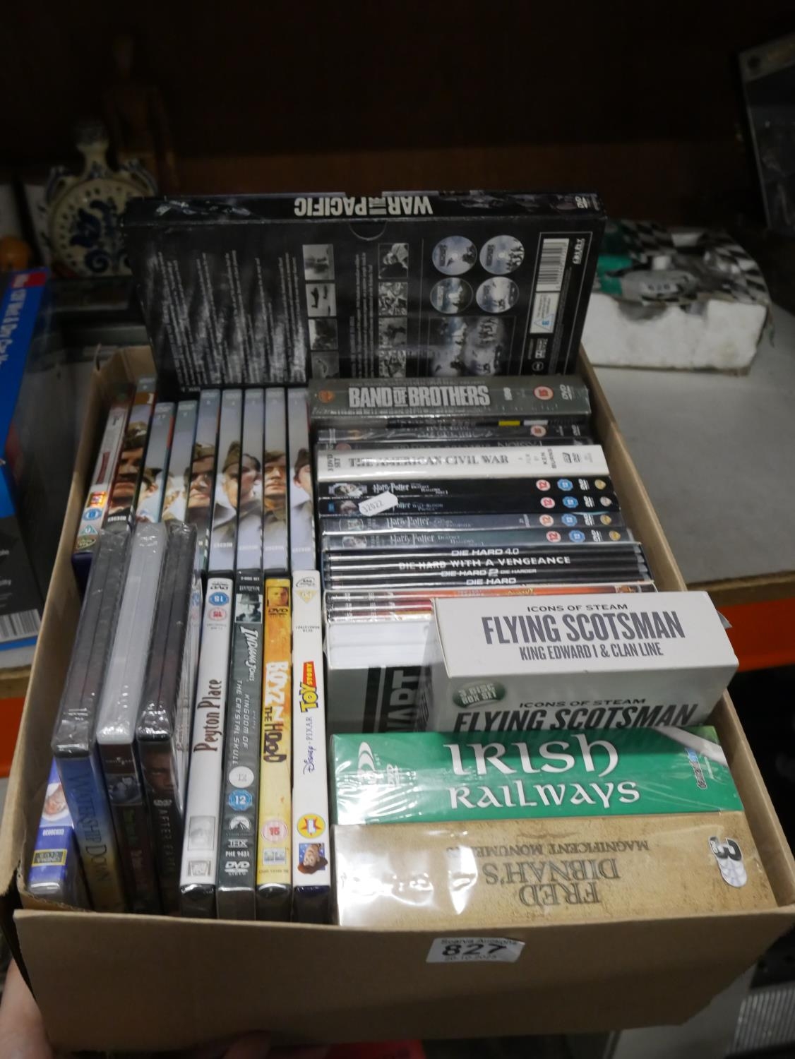 BOX OF NEW DVDS