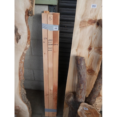 268 - 12 LARCH LATHS TO SUIT GARDEN SEAT