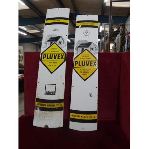 306 - 2 ENAMEL SIGNS