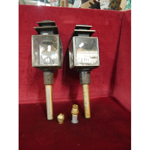 317 - 2 COACH LAMPS