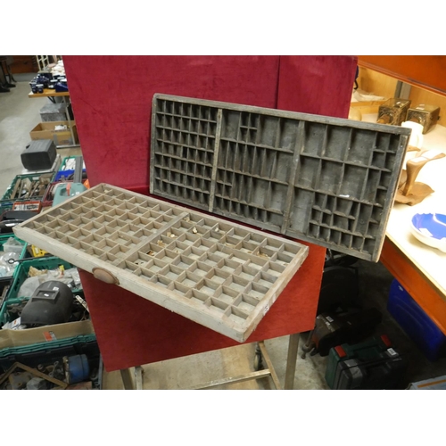 319 - 2 TYPE SET TRAYS