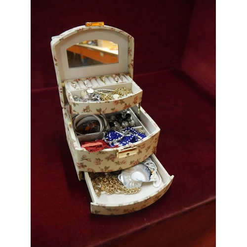 352 - BOX OF COSTUME JEWELLERY