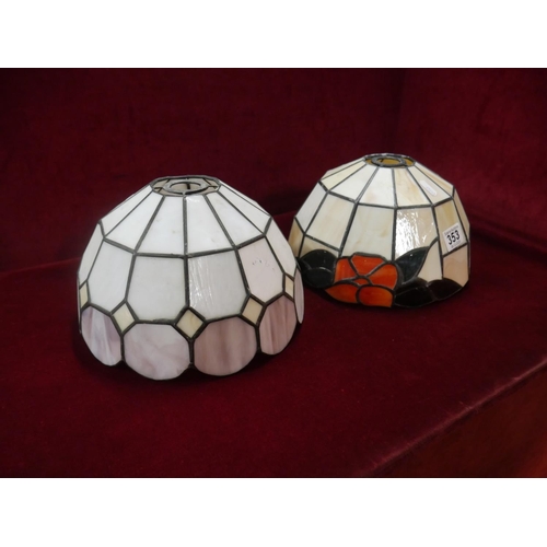353 - 2 TIFFANY STYLE SHADES 1 SD