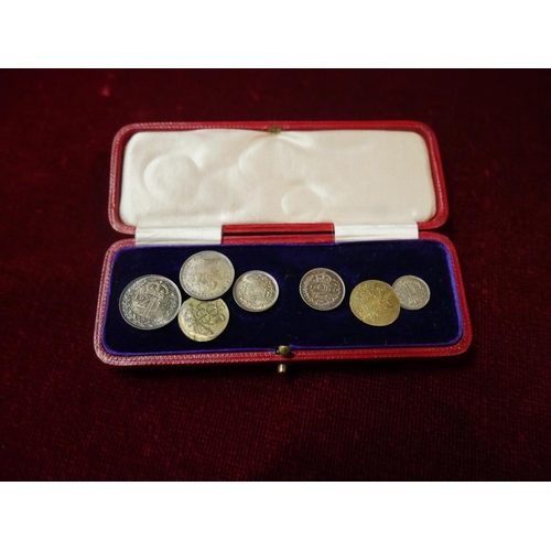 424 - CASED MAUNDY MONEY 1912