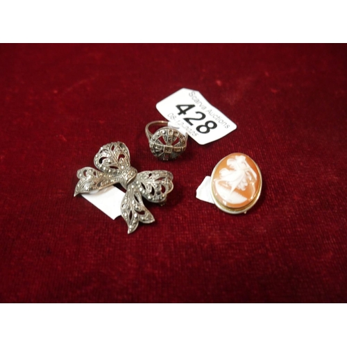 428 - 3 SILVER RINGS