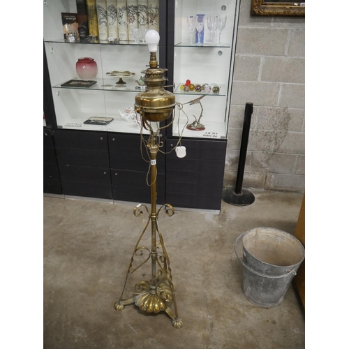 433 - BRASS STANDARD LAMP
