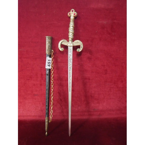 451 - ORNAMENTAL DAGGER