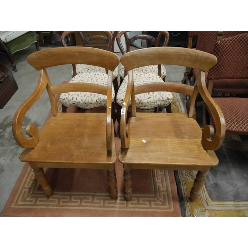 552 - PAIR OF VICTORIAN CARVERS