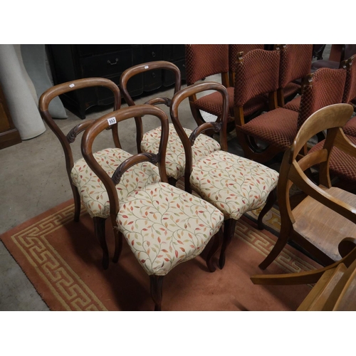 553 - 4 VICTORIAN DINING CHAIRS