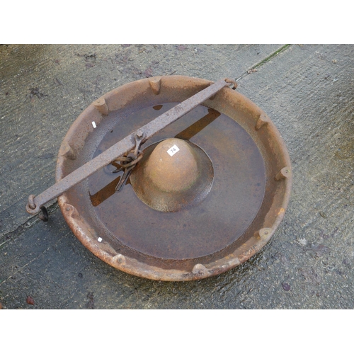 74 - PIG TROUGH AND HANGING SCALE