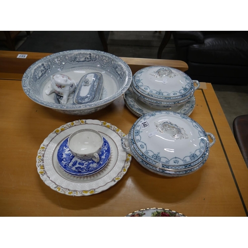 BLUE AND WHITE DELPH ETC