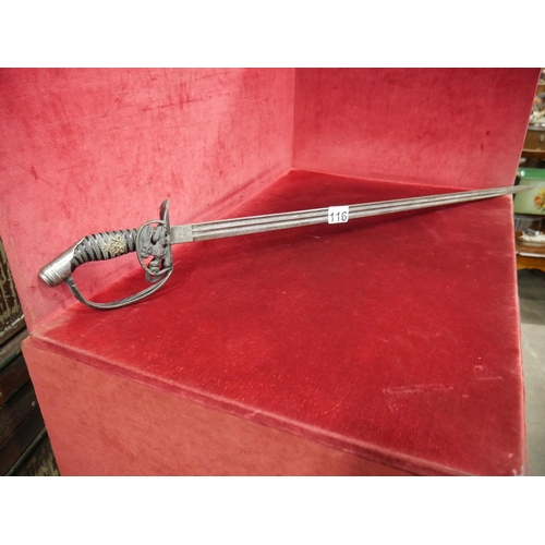 RUSSIAN INFANTRY OFFICERS LEFT HANDED SWORD 1889 TOTAL LENGTH 37 1/2 INCHES