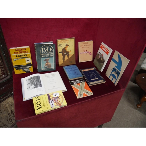 47 - LOT OF GUN AND SWORD BOOKS