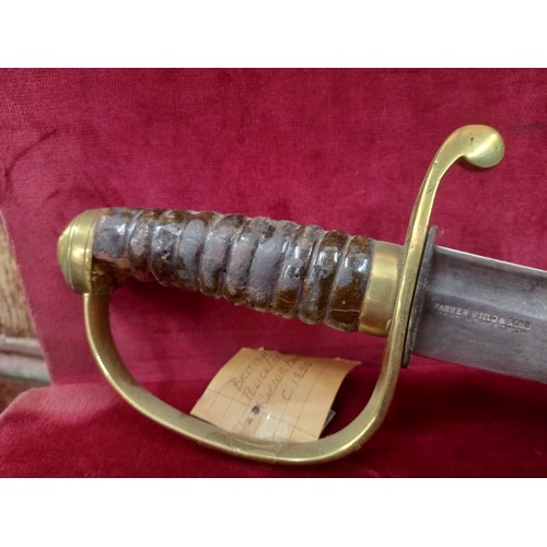 3 - BRITISH POLICE/PRISON WARDER HANGER 1850 TOTAL LENGTH 29 INCHES