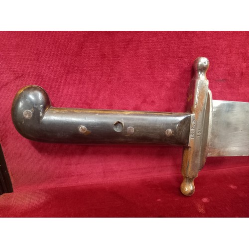 7 - AUSTRIAN PIONEER SIDEARM 1863 TOTAL LENGTH 25 INCHES