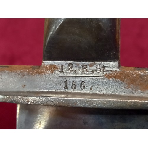 7 - AUSTRIAN PIONEER SIDEARM 1863 TOTAL LENGTH 25 INCHES