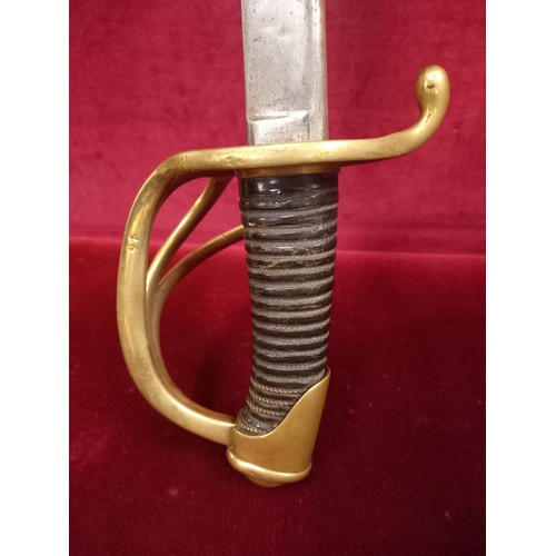 15 - FRENCH LIGHT CAVALRY SWORD 1816 TOTAL LENGTH 43 INCHES