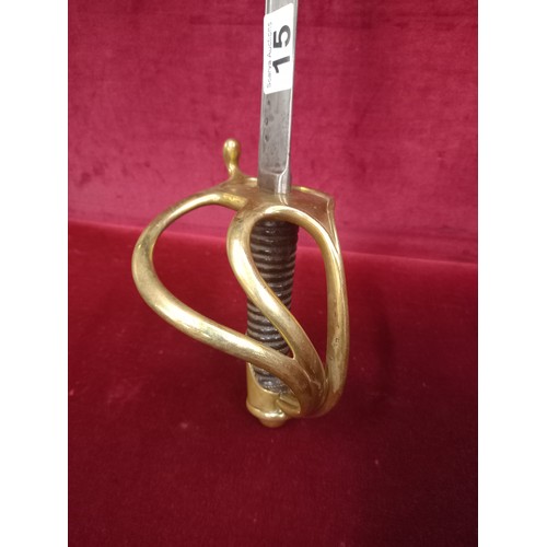 15 - FRENCH LIGHT CAVALRY SWORD 1816 TOTAL LENGTH 43 INCHES