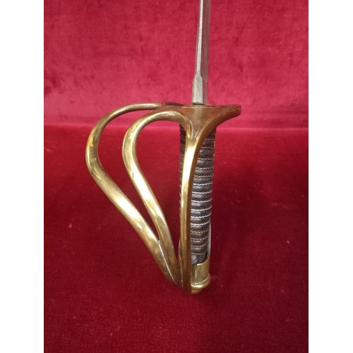 18 - AMERICAN DRAGOON SABER 1840 TOTAL LENGTH 41 1/2 INCHES