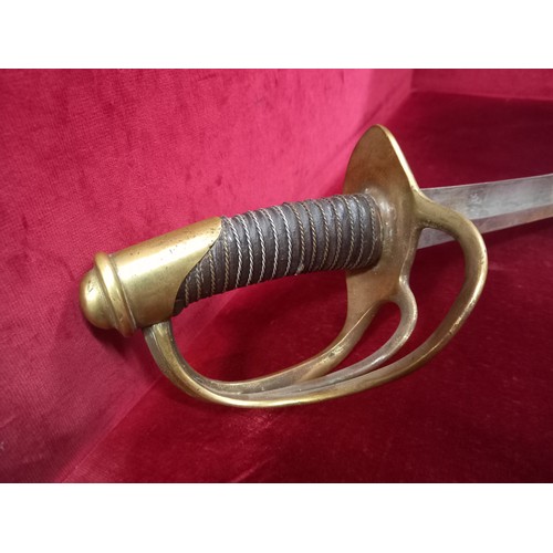18 - AMERICAN DRAGOON SABER 1840 TOTAL LENGTH 41 1/2 INCHES