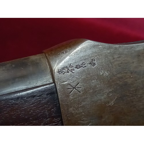 51 - ROYAL ENFIELD MK2 MARTINI RIFLE 1872 45/77 WITH SAW BACK BAYONET AND SCABBARD MECHANISM GOOD TOTAL L... 