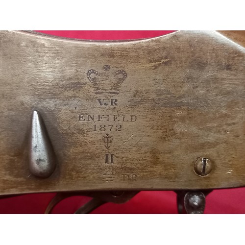 51 - ROYAL ENFIELD MK2 MARTINI RIFLE 1872 45/77 WITH SAW BACK BAYONET AND SCABBARD MECHANISM GOOD TOTAL L... 