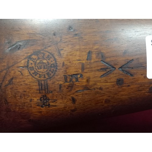 51 - ROYAL ENFIELD MK2 MARTINI RIFLE 1872 45/77 WITH SAW BACK BAYONET AND SCABBARD MECHANISM GOOD TOTAL L... 
