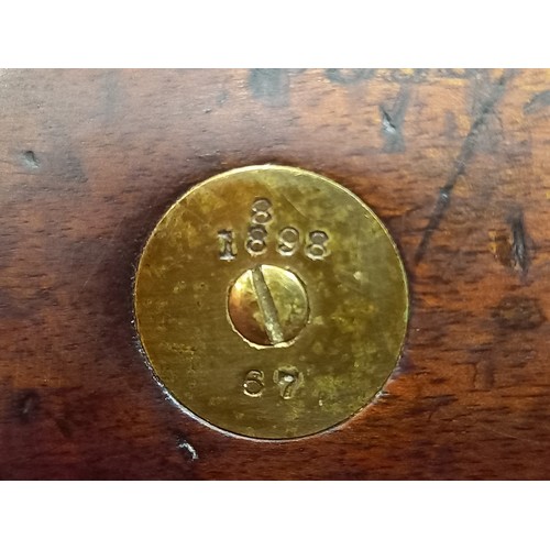 51 - ROYAL ENFIELD MK2 MARTINI RIFLE 1872 45/77 WITH SAW BACK BAYONET AND SCABBARD MECHANISM GOOD TOTAL L... 