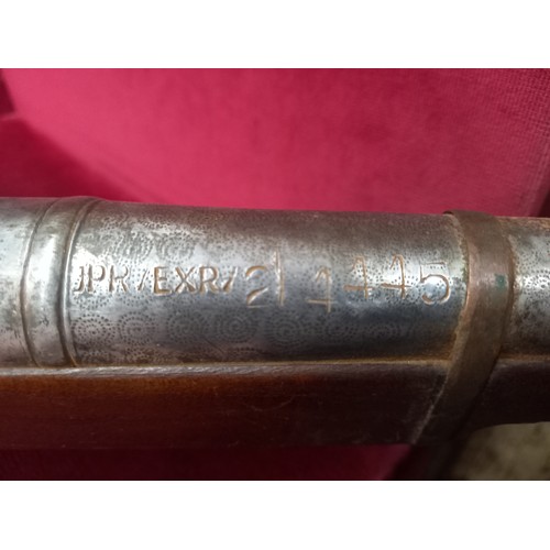 54 - MATCHLOCK GUN MECHANISM GOOD TOTAL LENGTH 75 1/2 INCHES