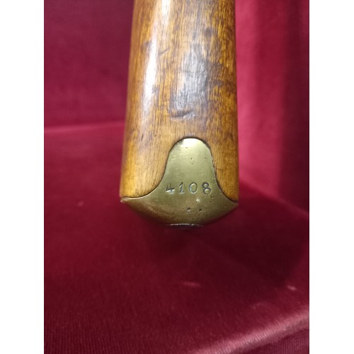 55 - SWEDISH ROLLING BLOCK RIFLE 1876 OBSOLETE CAL MECHANISM GOOD TOTAL LENGTH 49 INCHES