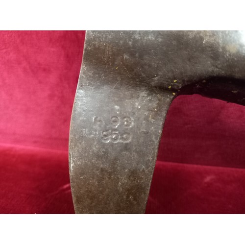 56 - MILITARY AXE TOTAL LENGTH 15 1/2 INCHES