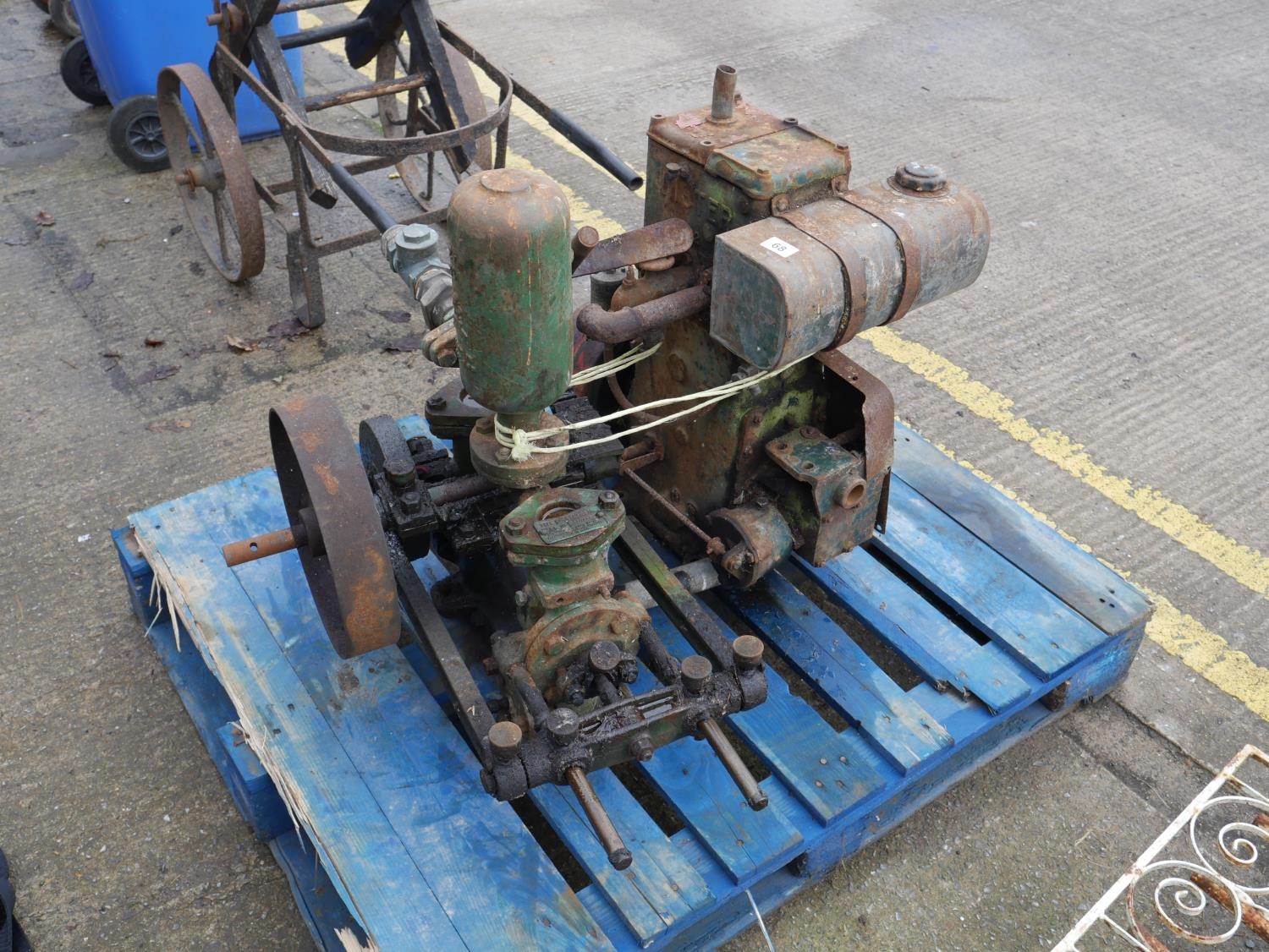 LISTER ENGINE AND WATER PUMP