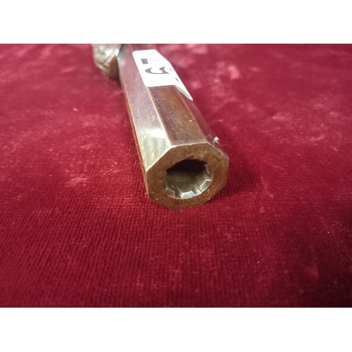 29 - ORNATE PERCUSSION PISTOL MECHANISM GOOD TOTAL LENGTH 14 1/2 INCHES