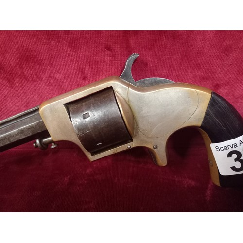 32 - AMERICAN REVOLVER MECHANISM WORN TOTAL LENGTH 11 INCHES