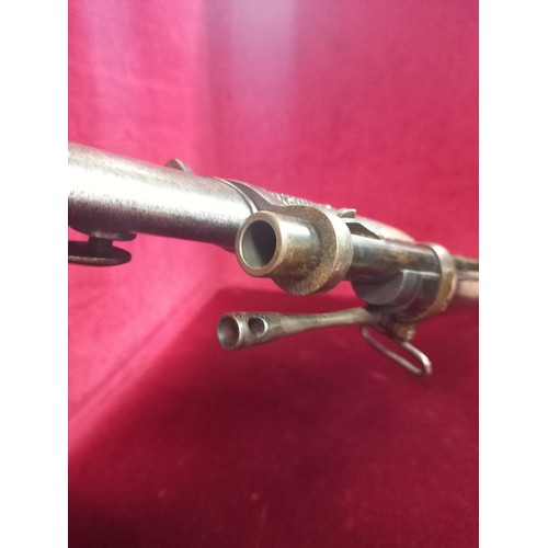 51 - ROYAL ENFIELD MK2 MARTINI RIFLE 1872 45/77 WITH SAW BACK BAYONET AND SCABBARD MECHANISM GOOD TOTAL L... 