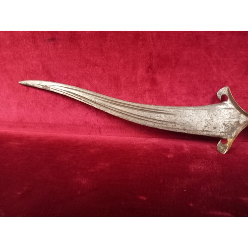 60 - INDIAN DAGGER 17TH CENTURY TOTAL LENGTH 13 INCHES