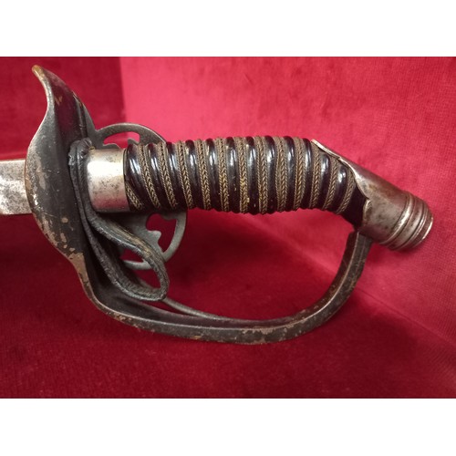 RUSSIAN INFANTRY OFFICERS LEFT HANDED SWORD 1889 TOTAL LENGTH 37 1/2 INCHES