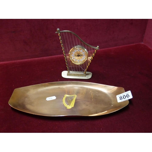 TRAY AND CLOCK