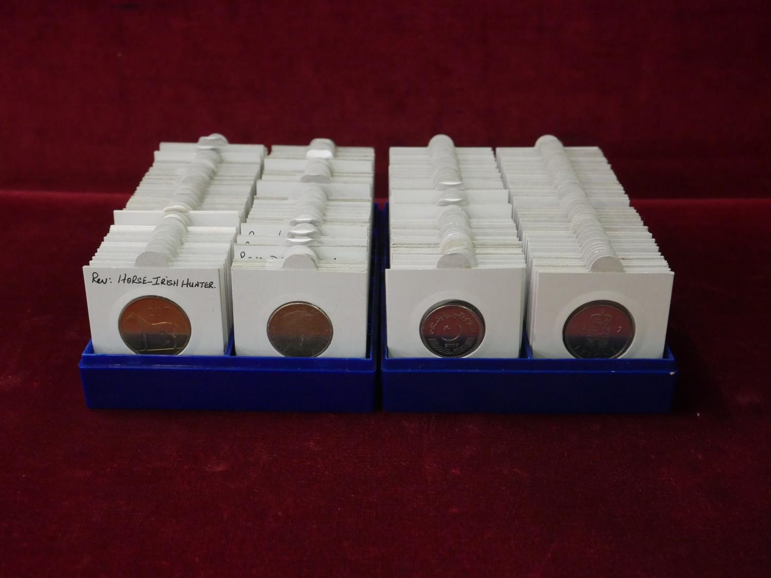 2 BOXES OF COINS