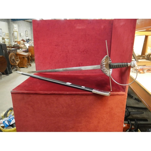 184 - SWORD AND SCABBARD